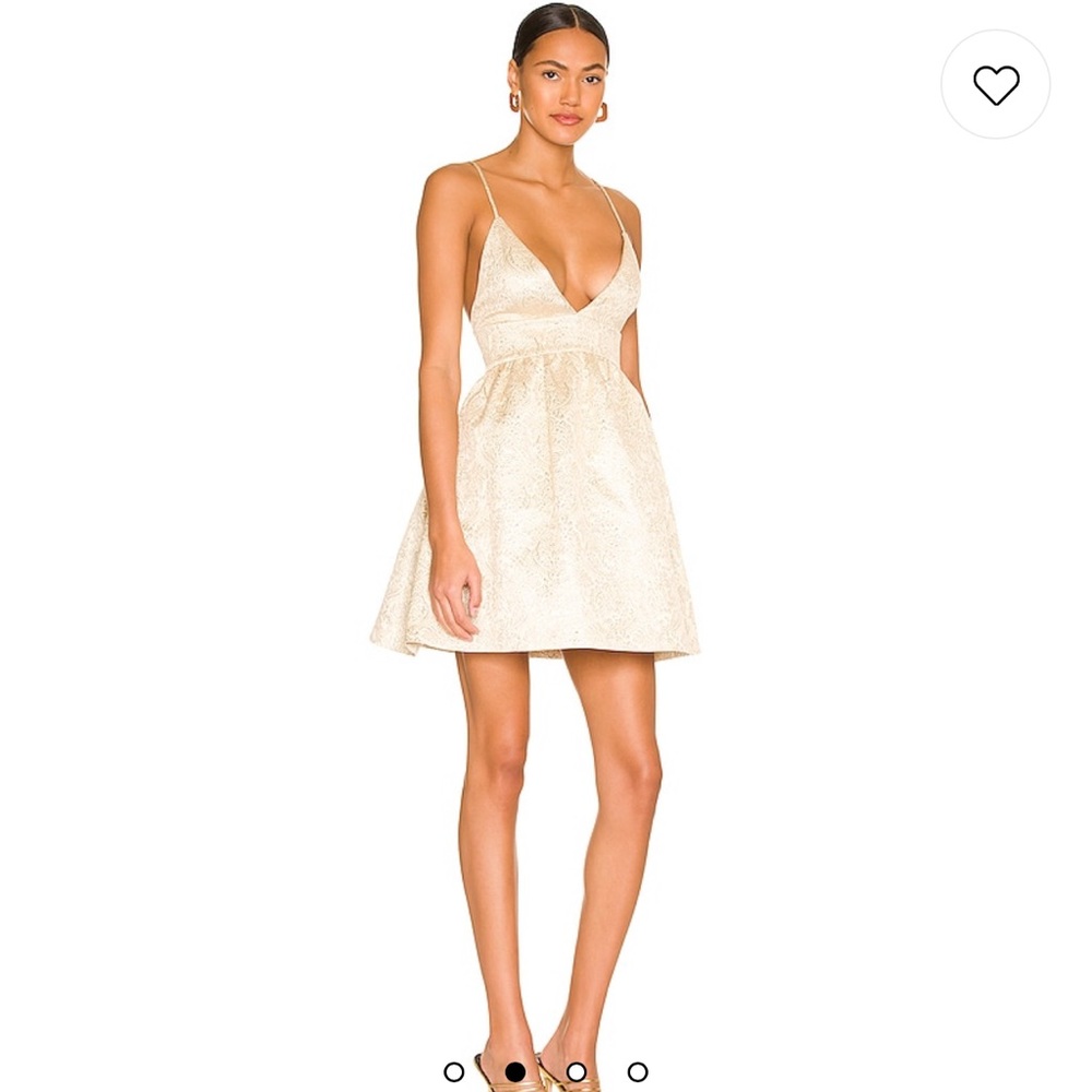 Alice & Olivia Foley Curved Waist Party A-Line Dress, Size 4 - Picture 6 of 15